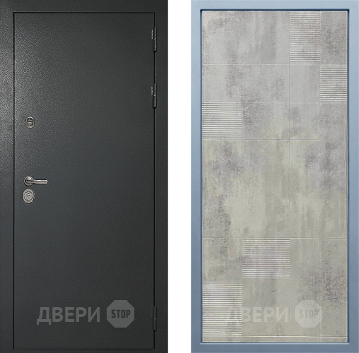 Входная металлическая Дверь Дива МД-40 Титан Д-4 Бетон темный в Наро-Фоминске