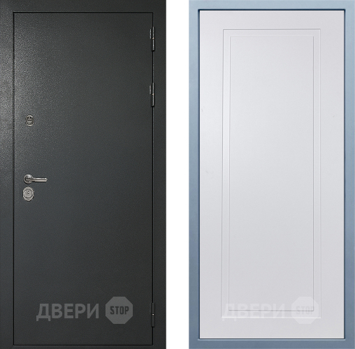 Входная металлическая Дверь Дива МД-40 Титан Н-10 Белый в Наро-Фоминске
