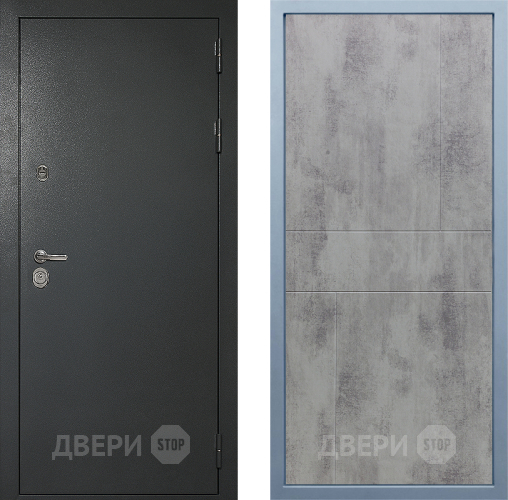 Входная металлическая Дверь Дива МД-40 Титан М-1 Бетон темный в Наро-Фоминске