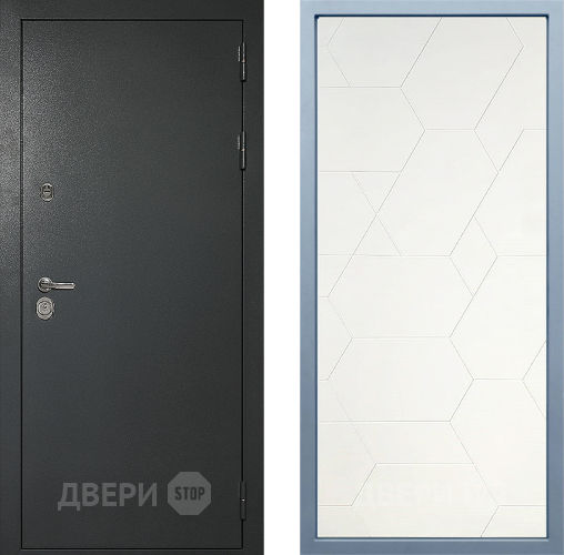 Входная металлическая Дверь Дива МД-40 Титан М-16 Белый в Наро-Фоминске