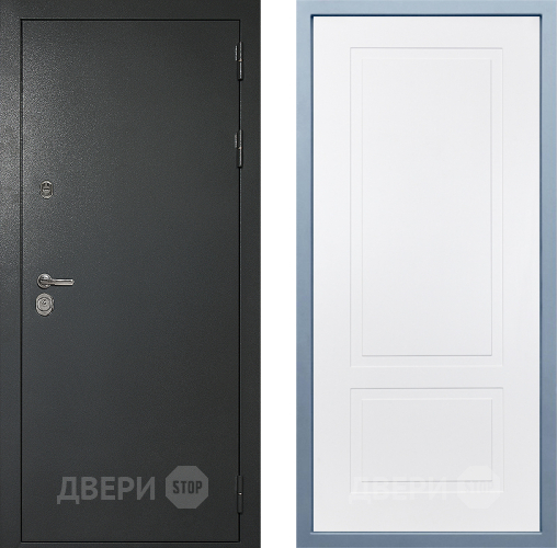 Входная металлическая Дверь Дива МД-40 Титан Н-7 Белый в Наро-Фоминске