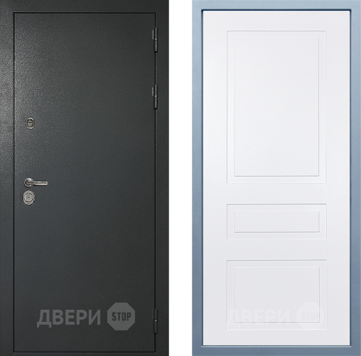 Входная металлическая Дверь Дива МД-40 Титан Н-13 Белый в Наро-Фоминске