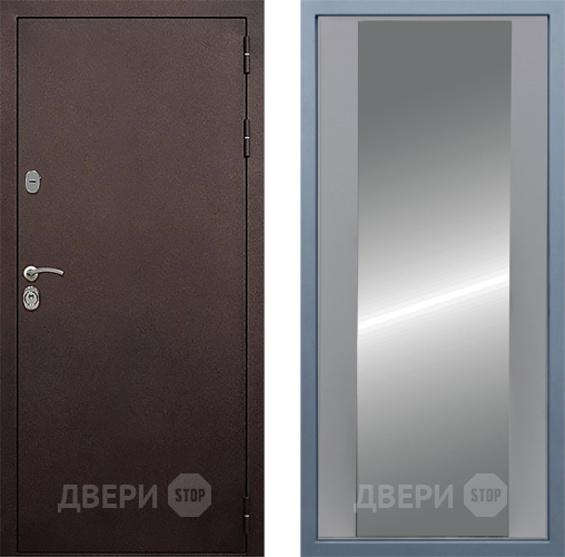 Дверь Дива МД-40 Медь Д-15 Зеркало Силк Маус в Наро-Фоминске