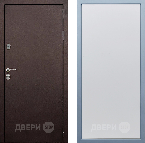 Входная металлическая Дверь Дива МД-40 Медь Н-1 Белый в Наро-Фоминске