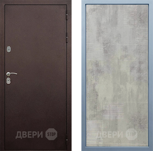 Входная металлическая Дверь Дива МД-40 Медь Д-4 Бетон темный в Наро-Фоминске