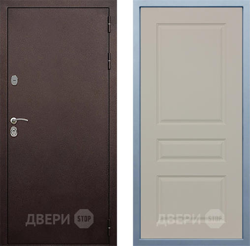 Входная металлическая Дверь Дива МД-40 Медь Д-13 Шампань в Наро-Фоминске
