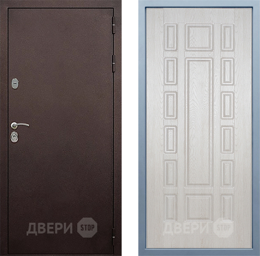 Входная металлическая Дверь Дива МД-40 Медь М-2 Дуб филадельфия крем в Наро-Фоминске