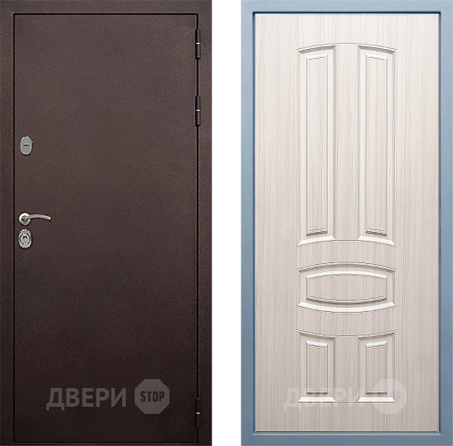 Входная металлическая Дверь Дива МД-40 Медь М-3 Сандал белый в Наро-Фоминске