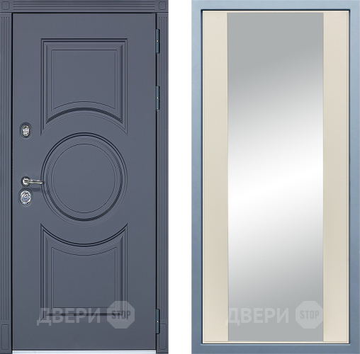 Входная металлическая Дверь Дива МХ-30 STR Д-15 Зеркало Шампань в Наро-Фоминске