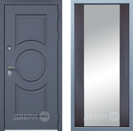 Входная металлическая Дверь Дива МХ-30 STR Д-15 Зеркало Венге в Наро-Фоминске