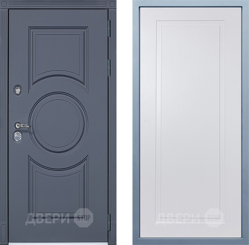 Входная металлическая Дверь Дива МХ-30 STR Н-10 Белый в Наро-Фоминске