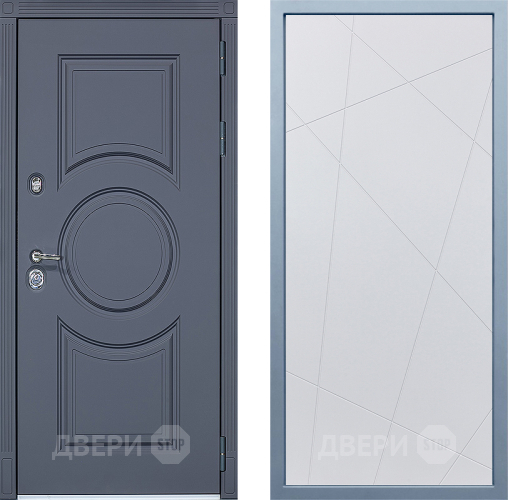 Входная металлическая Дверь Дива МХ-30 STR Д-11 Белый в Наро-Фоминске