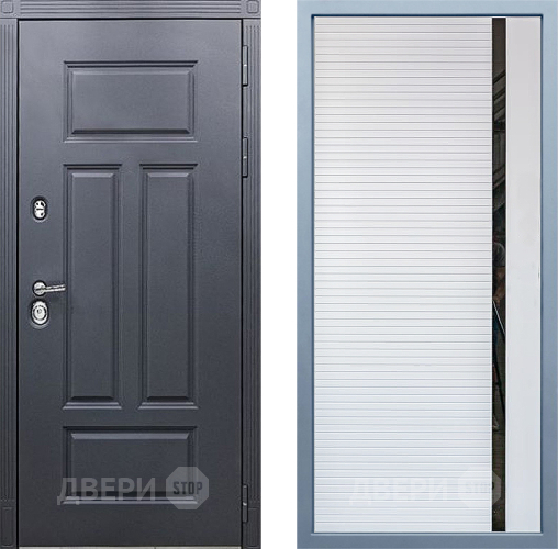 Входная металлическая Дверь Дива МХ-29 STR МХ-45 Белый матовый в Наро-Фоминске