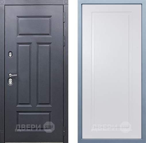 Входная металлическая Дверь Дива МХ-29 STR Н-10 Белый в Наро-Фоминске