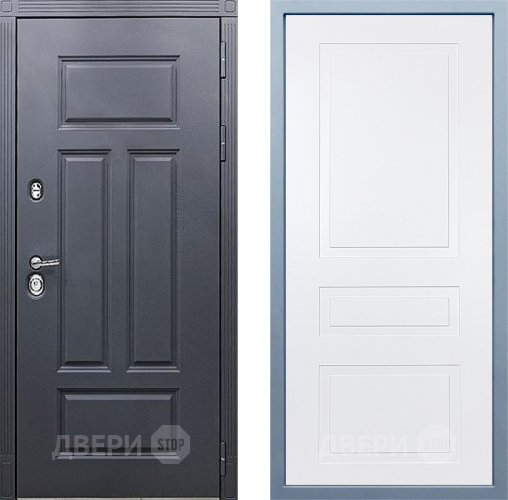 Входная металлическая Дверь Дива МХ-29 STR Н-13 Белый в Наро-Фоминске