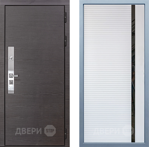 Входная металлическая Дверь Дива МХ-39 STR МХ-45 Белый матовый в Наро-Фоминске