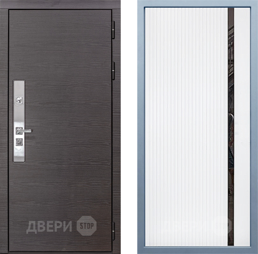 Входная металлическая Дверь Дива МХ-39 STR МХ-46 Белый матовый в Наро-Фоминске