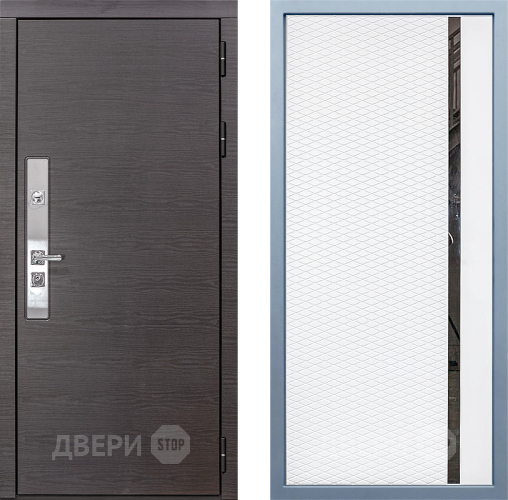 Входная металлическая Дверь Дива МХ-39 STR МХ-47 Белый матовый в Наро-Фоминске