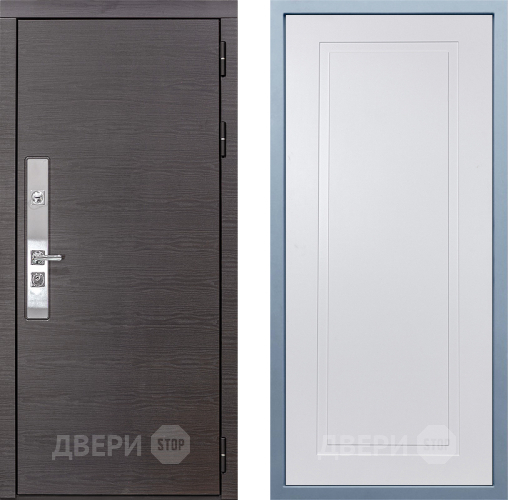Входная металлическая Дверь Дива МХ-39 STR Н-10 Белый в Наро-Фоминске