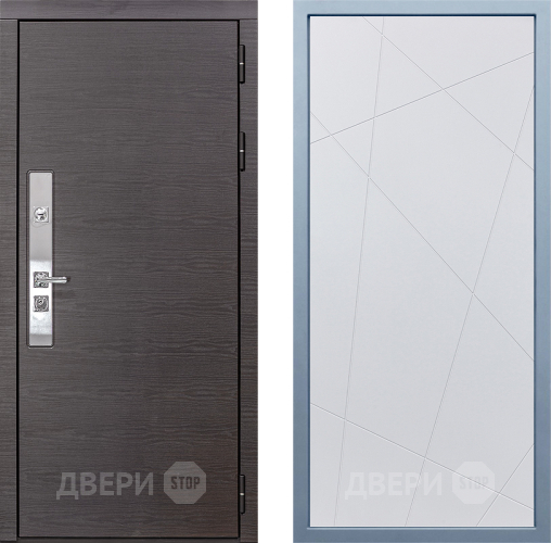 Входная металлическая Дверь Дива МХ-39 STR Д-11 Белый в Наро-Фоминске
