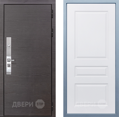 Входная металлическая Дверь Дива МХ-39 STR Д-13 Белый в Наро-Фоминске