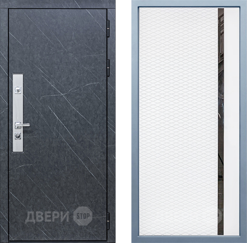 Входная металлическая Дверь Дива МХ-26 STR МХ-47 Белый матовый в Наро-Фоминске