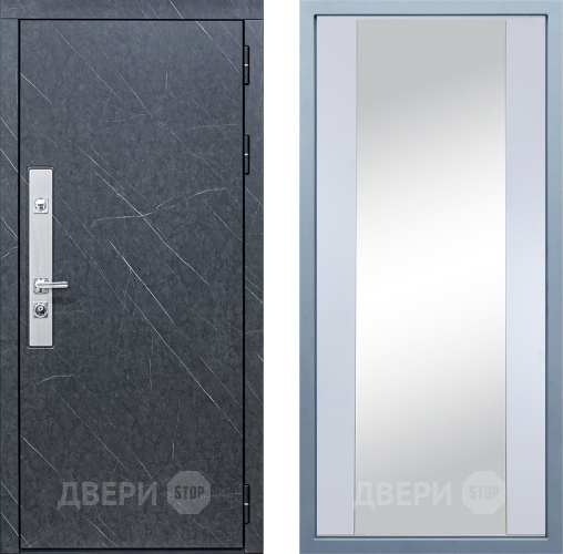 Входная металлическая Дверь Дива МХ-26 STR Д-15 Зеркало Белый в Наро-Фоминске