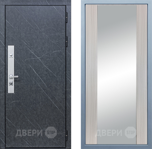 Входная металлическая Дверь Дива МХ-26 STR Д-15 Зеркало Сандал белый в Наро-Фоминске