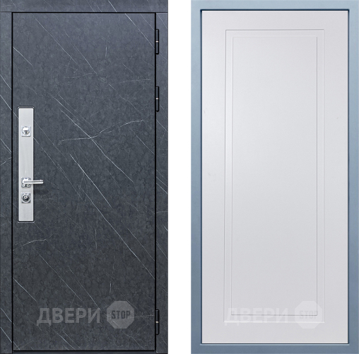 Входная металлическая Дверь Дива МХ-26 STR Н-10 Белый в Наро-Фоминске