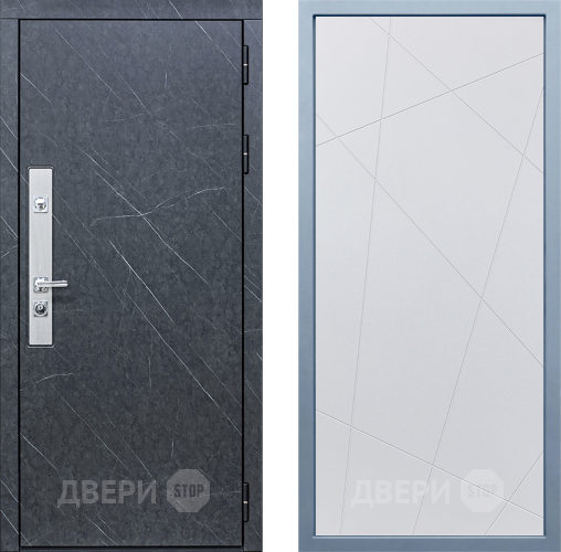 Входная металлическая Дверь Дива МХ-26 STR Д-11 Белый в Наро-Фоминске