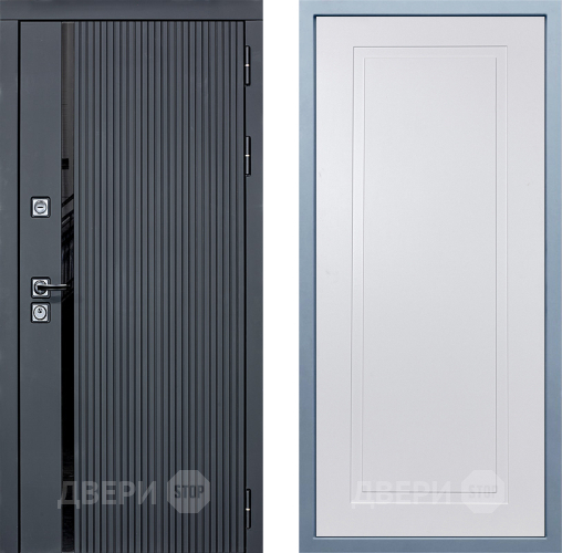 Входная металлическая Дверь Дива МХ-46 STR Н-10 Белый в Наро-Фоминске