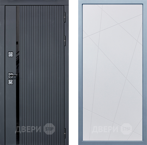 Входная металлическая Дверь Дива МХ-46 STR Д-11 Белый в Наро-Фоминске