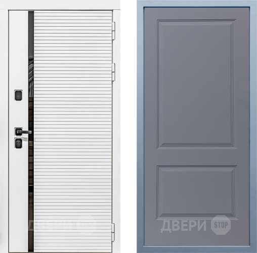 Входная металлическая Дверь Дива МХ-45 Белая STR Д-7 Силк Маус в Наро-Фоминске