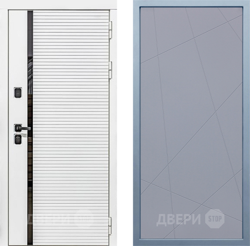 Входная металлическая Дверь Дива МХ-45 Белая STR Д-11 Силк Маус в Наро-Фоминске