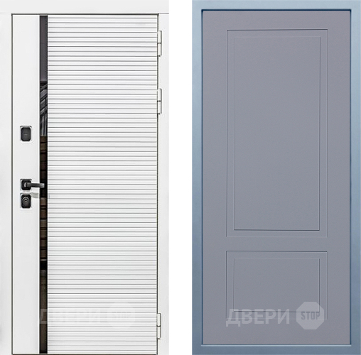 Входная металлическая Дверь Дива МХ-45 Белая STR Н-7 Силк Маус в Наро-Фоминске