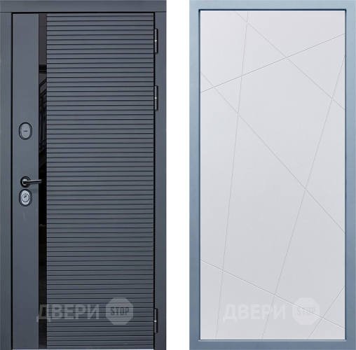 Входная металлическая Дверь Дива МХ-45 STR Д-11 Белый в Наро-Фоминске