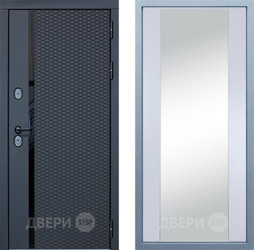 Входная металлическая Дверь Дива МХ-47 STR Д-15 Зеркало Белый в Наро-Фоминске