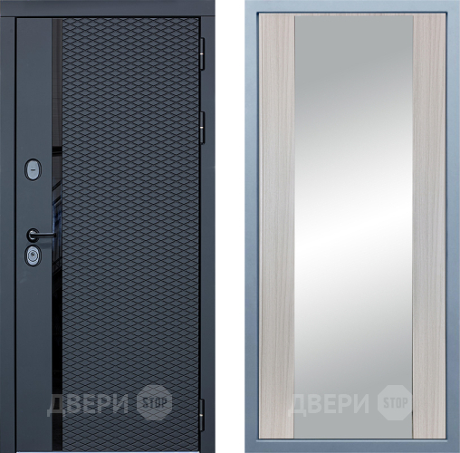 Входная металлическая Дверь Дива МХ-47 STR Д-15 Зеркало Сандал белый в Наро-Фоминске