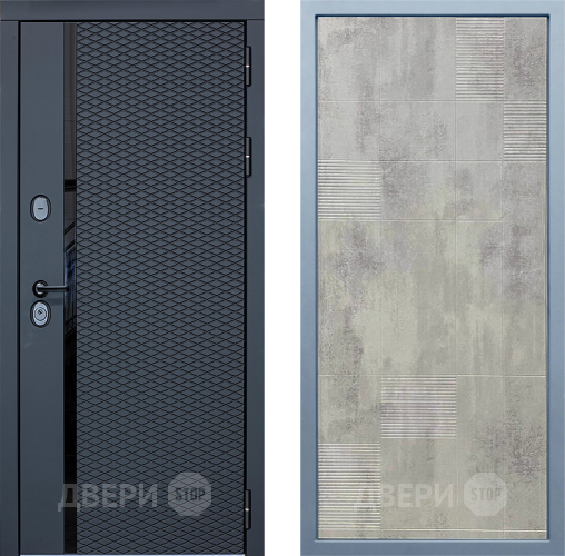 Входная металлическая Дверь Дива МХ-47 STR Д-4 Бетон темный в Наро-Фоминске
