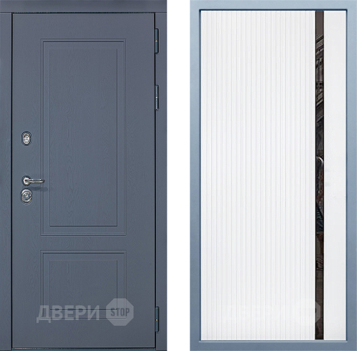 Входная металлическая Дверь Дива МХ-38 STR МХ-46 Белый матовый в Наро-Фоминске