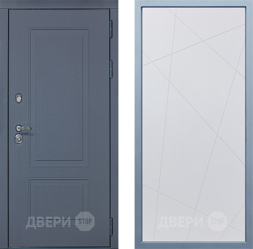 Входная металлическая Дверь Дива МХ-38 STR Д-11 Белый в Наро-Фоминске