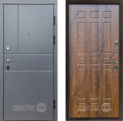 Входная металлическая Дверь Престиж Горизонт Грэй Спарта Дуб в Наро-Фоминске