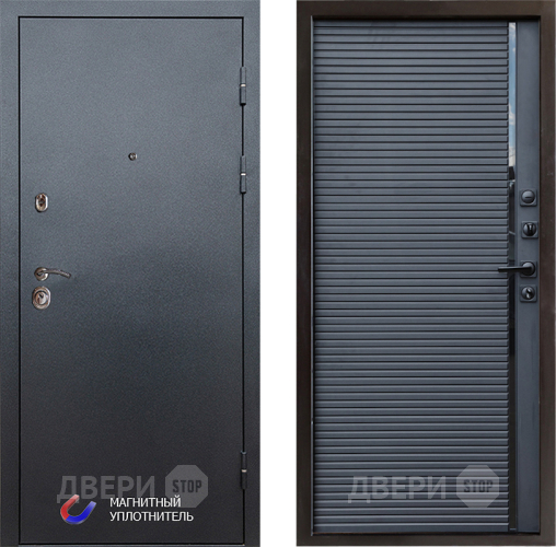 Входная металлическая Дверь Престиж Графит Porte Черный кварц в Наро-Фоминске