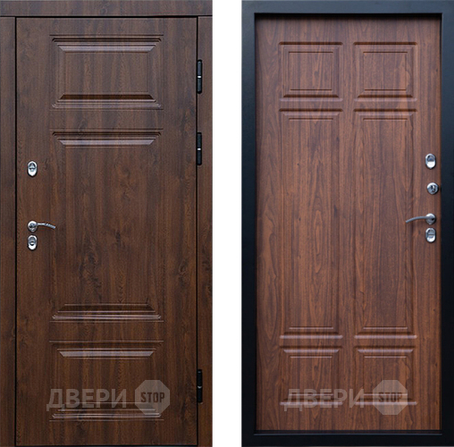 Входная металлическая Дверь Престиж TERMO с терморазрывом Премиум Орех Премиум Орех темный в Наро-Фоминске