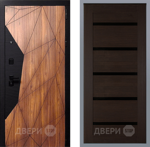 Дверь Заводские двери Морра СБ-1 орех тисненый в Наро-Фоминске
