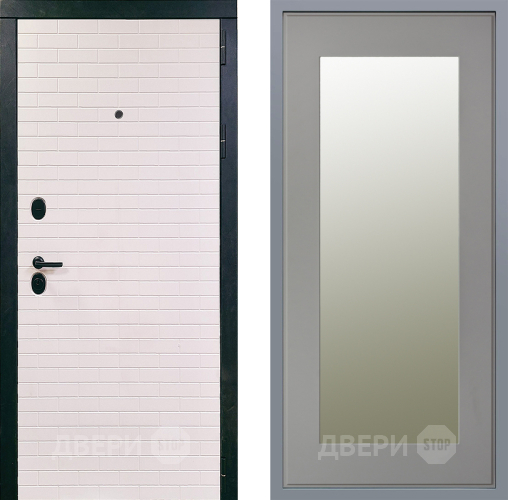 Дверь Заводские двери Сохо Зеркало Модерн Грей софт в Наро-Фоминске
