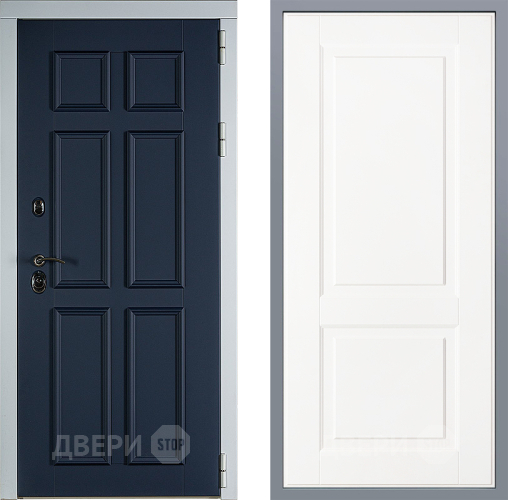 Дверь Заводские двери Стокгольм Доррен Белый софт в Наро-Фоминске