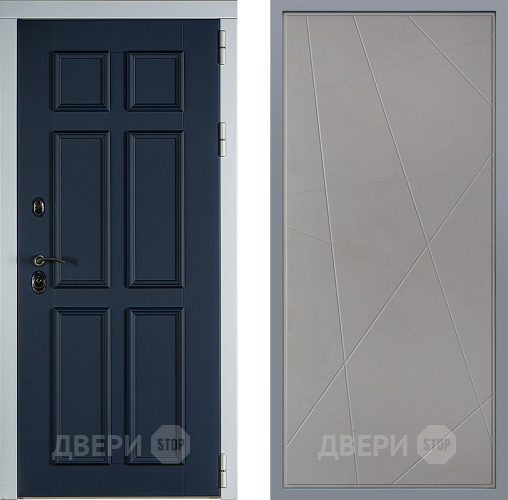 Дверь Заводские двери Стокгольм Флитта Грей софт в Наро-Фоминске