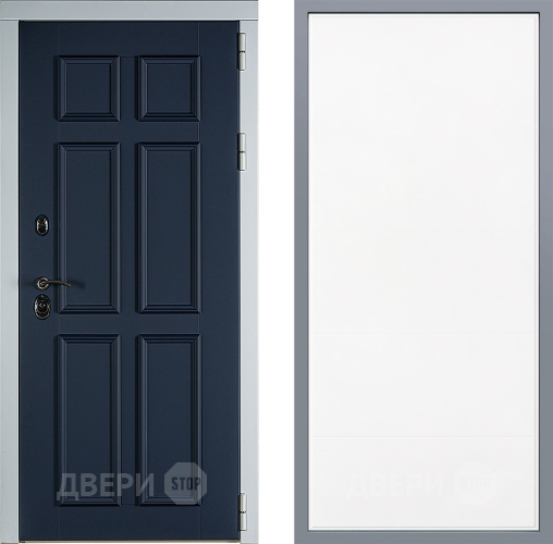 Дверь Заводские двери Стокгольм Тривия Белый софт в Наро-Фоминске