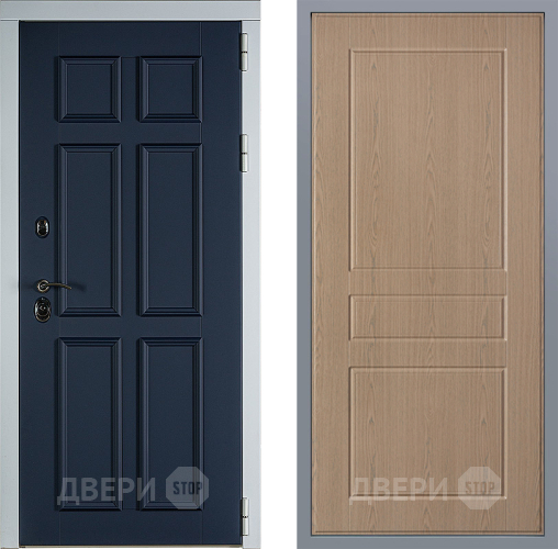 Дверь Заводские двери Стокгольм К-2 Беленый дуб в Наро-Фоминске